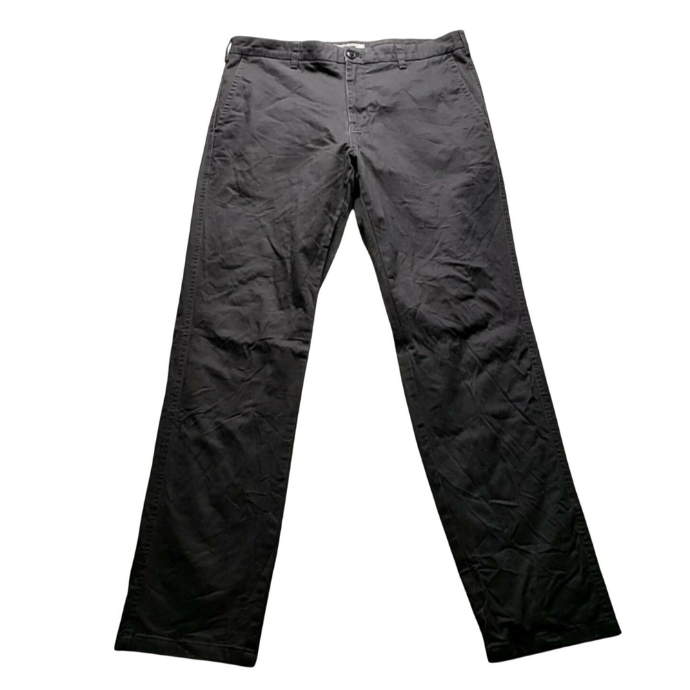 Joseph Abboud Pants Mens 36x34 Gray Stretch Chino Flat Front Straight Leg